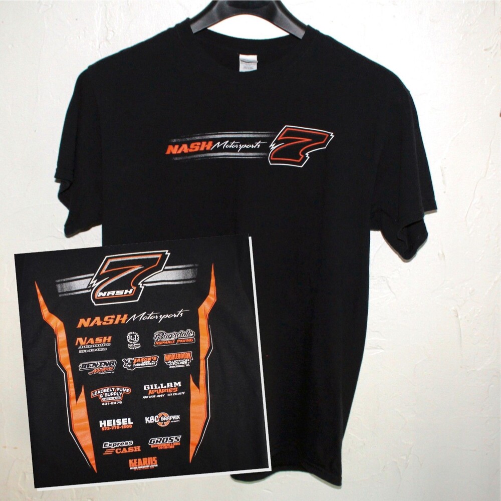 Tim Nash Motorsports No 7 T Shirt black L car racing Missouri